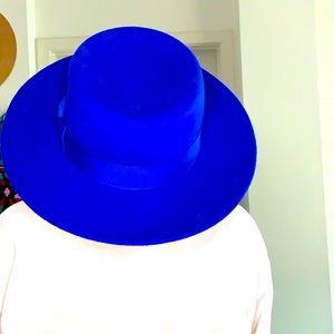 Lack of Color 100% Wool Brim Hat | Mindnight Blue | Size 56CM